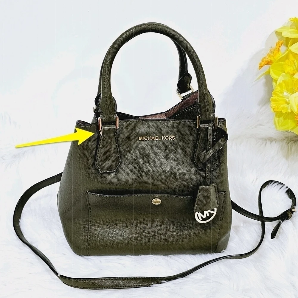 Michael kors Greenwich satchel olive green